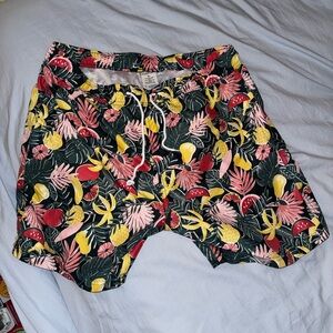Tropical Print Swim Shorts